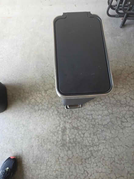Photo of free Tall black garbage can (Aurora) #3
