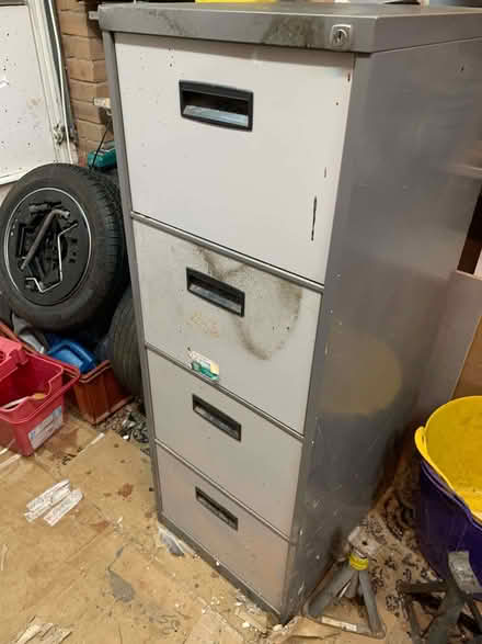 Photo of free Four Drawer Metal Foling Cabinet (Daventry NN11) #2