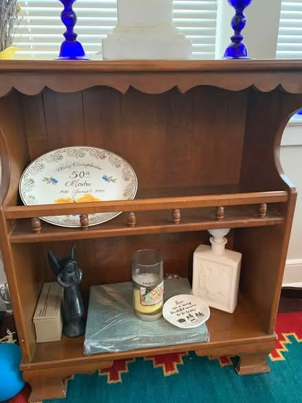 Photo of free Small side table/bookshelf (Ashburn) #1
