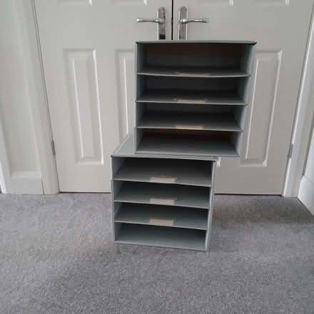 Photo of free 9 cardboard magazine files, 2 sets of cardboard shelves (Summertown OX2) #1