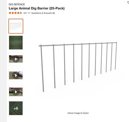Photo of free Dog/Animal Dig Barrier (Zip 22306 Alexandria) #1