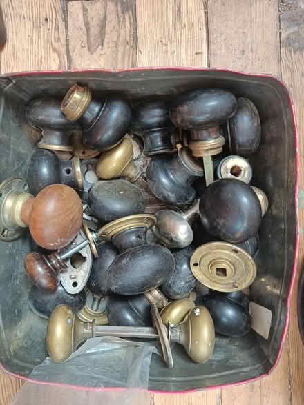Photo of free Tin full of old door knobs (Edinburgh EH5) #1