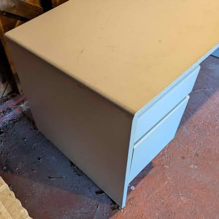 Photo of free Lt Grey Wood Desk (Seward Park) #2