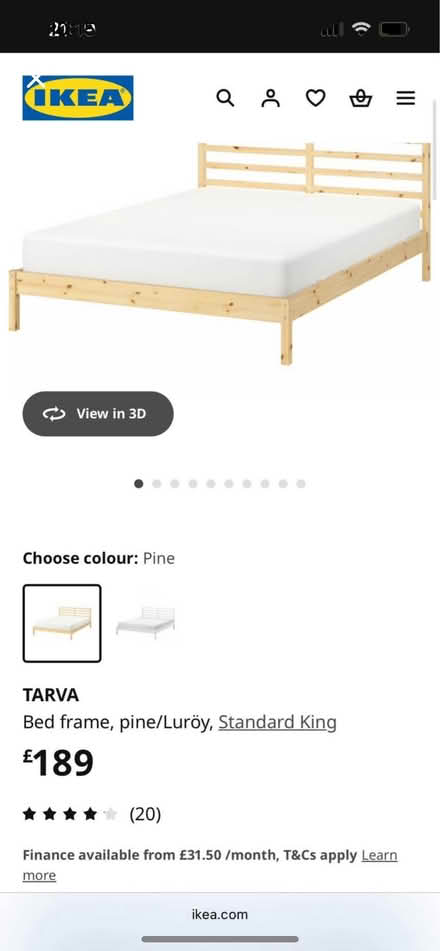 Photo of free Ikea king size wooden bedframe (Mitcham CR4) #3