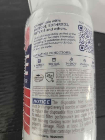Photo of free 3 Refridgerator water filters (N Rolling Road, Springfield) #1