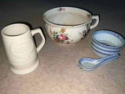 Photo of free Antique Chamber Pot, Tankard and Chinese bowls. (Hertford SG14) #2