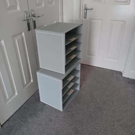 Photo of free 9 cardboard magazine files, 2 sets of cardboard shelves (Summertown OX2) #3