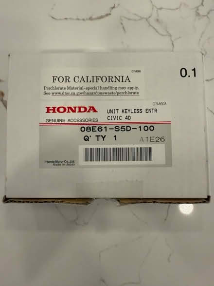 Photo of free HONDA Element/CRV Keyfob (New Market, Md Lake Linganore) #3
