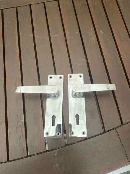 Photo of free 1 x pair chrome door handle (Hornchurch RM11) #1
