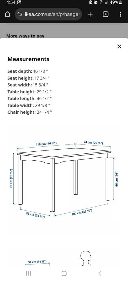 Photo of free Dining room table (Citrus Heights) #4