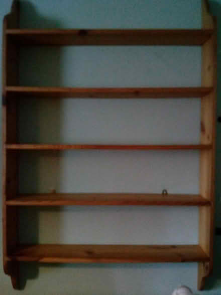 Photo of free Tall wooden bookshelf (for wall) (Edinburgh EH17) #1