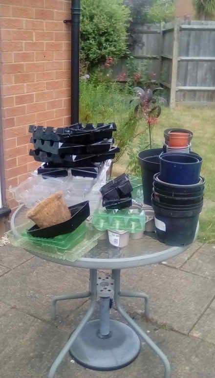 Photo of free Assorted pots/plant pot holders/seed tray (Lower Earley RG6) #1