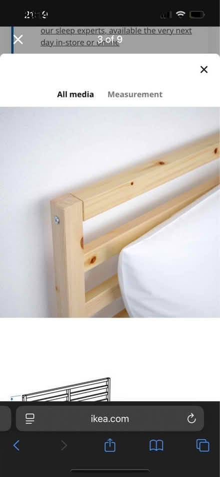 Photo of free Ikea king size wooden bedframe (Mitcham CR4) #2