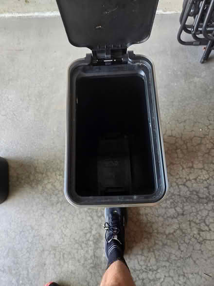 Photo of free Tall black garbage can (Aurora) #4