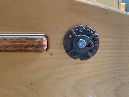 Photo of free large desk or work bench (Marine View Ave/Old County Rd) #2