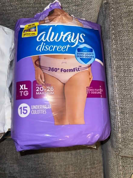 Photo of free Adult Depends, tampons, napkins (Montgomery) #3