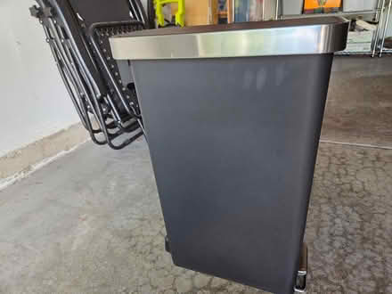 Photo of free Tall black garbage can (Aurora) #2