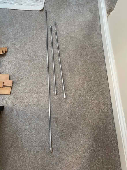 Photo of free Silver Curtain Rod x3 (Worlds End SW10) #1