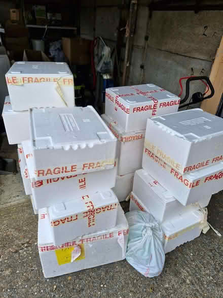 Photo of free Many foam white boxes and gel ice packs (Putnoe MK41) #1