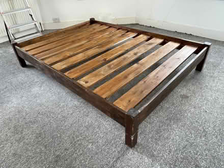 Photo of free Double bed frame - solid pine wood (N16) #1