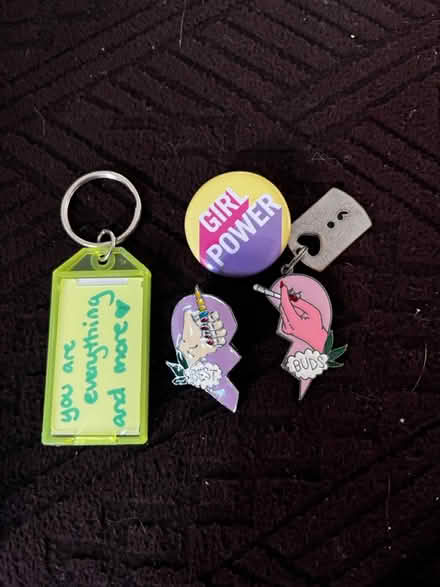 Photo of free Fun pins and keychains (Medford - Valley St) #1