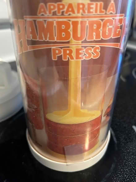Photo of lid and discs for hamburger press (L5L 5P5) #4