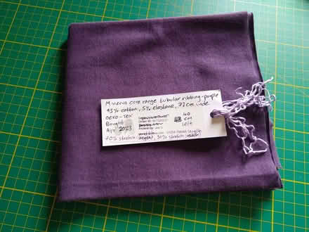 Photo of free Purple tubular ribbing fabric (West Croydon CR0) #1