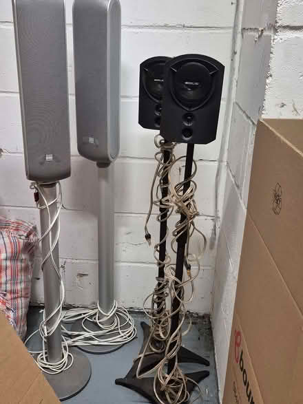 Photo of free Tall speakers..two types (Basildon SS14) #1