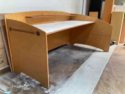Photo of free large desk or work bench (Marine View Ave/Old County Rd) #1
