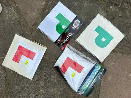 Photo of free Driving magnetic P and L plates (TW3 Hounslow Central) #1
