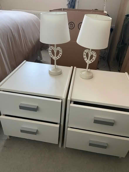 Photo of free 2x Bedside Units. Lamps x2 (Barrow in Furness. LA14) #1