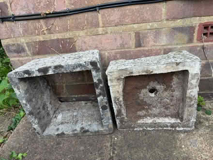 Photo of free Pair of Stone Planters (Banstead) #4