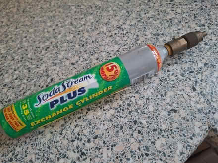 Photo of free Old Soda Stream gas cylinder (Innsworth GL3) #1