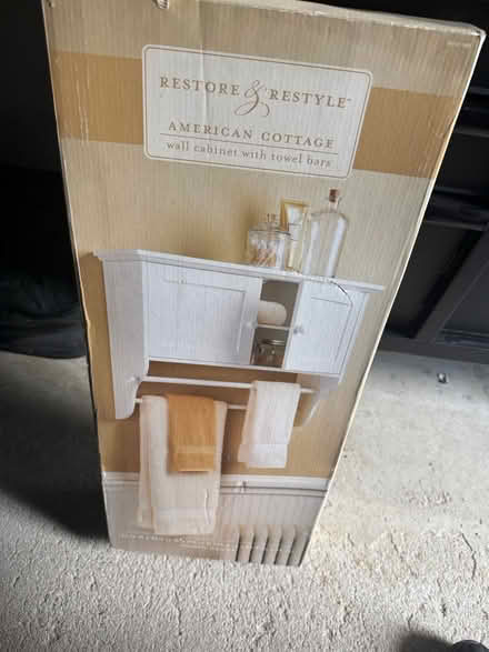 Photo of free Wall Cabinet with Towel Rack (Downers Grove - South) #1
