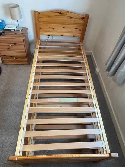 Photo of free Single pine bed (Drimnagh Dublin 12) #1