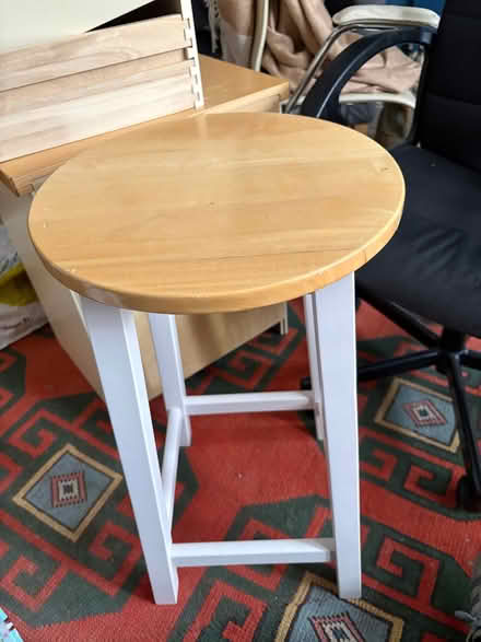 Photo of free A pair of tall wooden stools (Isleworth TW7) #3