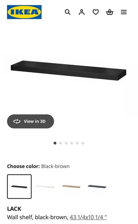 Photo of free Used ikea floating shelf (Larchmont, Norfolk) #1