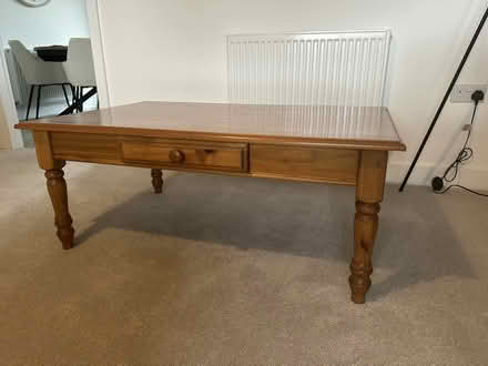 Photo of free Wooden Coffee Table with Drawer (Maltby) #3