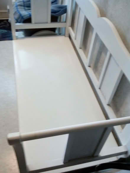 Photo of free White bench (kids sitting height) (Gilmerton EH17) #1