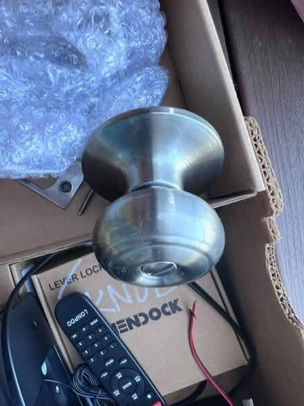 Photo of free 8 satin nickle door sets (Chesapeake Beach, MD) #1