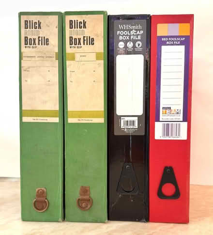 Photo of free Box (x4) & Lever Arch (x4) Flies (Cobham, Surrey KT11) #2