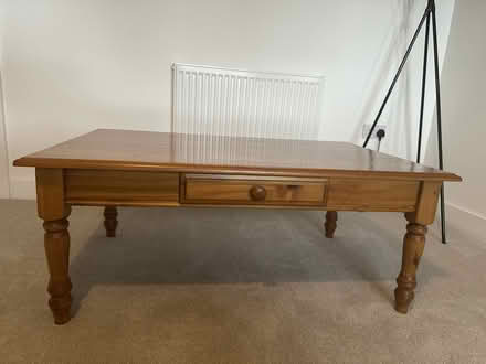 Photo of free Wooden Coffee Table with Drawer (Maltby) #1