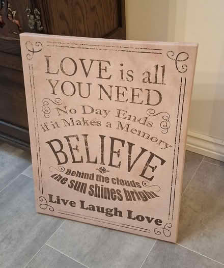Photo of free Canvas wall hanging (Boughton Monchelsea ME17) #1