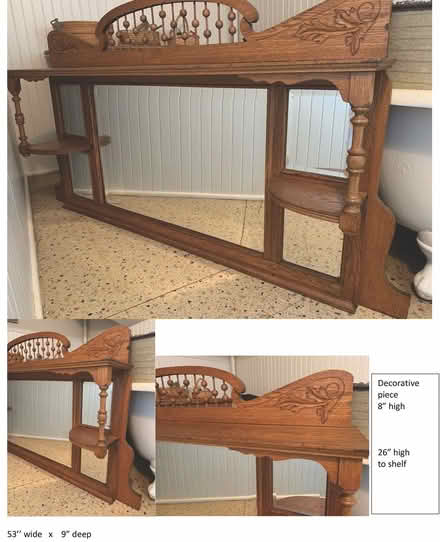 Photo of free Antique Oak Top of Side Board (Elmwood Village) #4