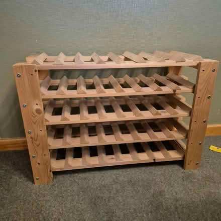 Photo of free Wooden wine rack (ME15 Wheatsheaf Close) #1