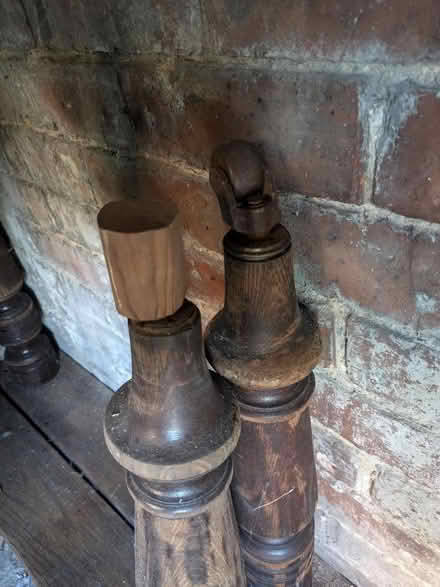 Photo of free Vintage oak table legs (Heaton) #3