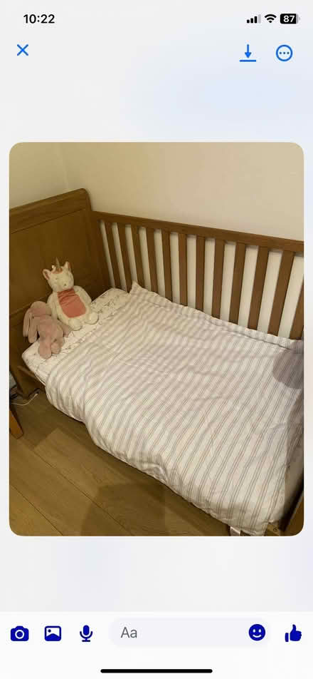 Photo of free Wooden cotbed (Tranent EH33) #1