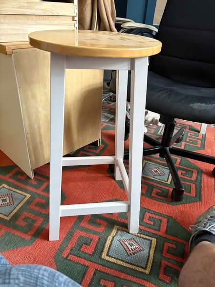 Photo of free A pair of tall wooden stools (Isleworth TW7) #2