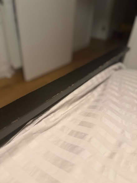 Photo of free IKEA Double Bed - black (EC1N 7AE) #3