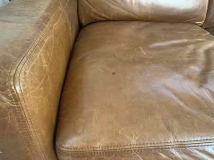 Photo of free Big leather sofa (Mission Dolores SF) #2